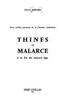 Cover of: Thines et Malarce à la fin du Moyen âge: deux vieilles paroisses de la Cévenne ardéchoise