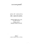 Olvidos de Granada by Juan Ramón Jiménez