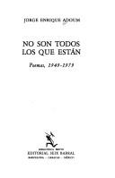 Cover of: No son todos los que están: poemas, 1949-1979