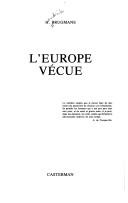Cover of: L' Europe vécue by Hendrik Brugmans