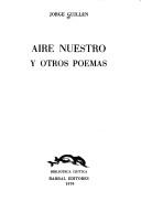 Cover of: Aire nuestro y otros poemas