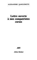 Cover of: Lettre ouverte à mes compatriotes corses