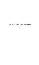 Cover of: Teoría de las Cortes