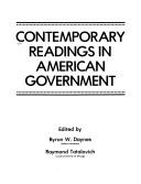 Cover of: Contemporary readings in American government