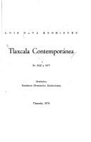 Cover of: Tlaxcala contemporánea, de 1822 a 1977