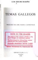 Cover of: Temas gallegos