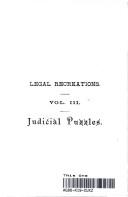 Judicial puzzles by Paget, John