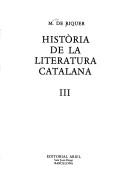 Cover of: Història de la literatura catalana