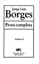 Prose works by Jorge Luis Borges