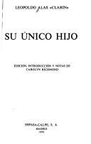 Cover of: Su único hijo