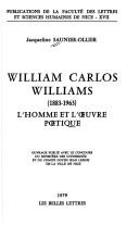 Cover of: William Carlos Williams by Jacqueline Saunier-Ollier