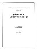 Cover of: Advances in display technology, August 29-30, 1979, San Diego, California