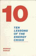 Cover of: Ten lessons of the energy crisis