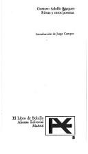 Cover of: Rimas y otros poemas