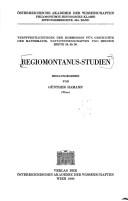 Cover of: Regiomontanus-Studien by hrsg. von Günther Hamann.