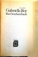 Cover of: Rue Deschambault by Gabrielle Roy