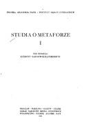 Cover of: Studia o metaforze