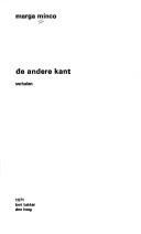 Cover of: De andere kant