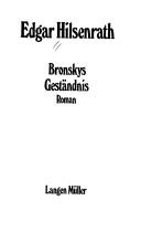 Cover of: Bronskys Geständnis by Edgar Hilsenrath