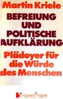 Cover of: Befreiung und politische Aufklärung: Plädoyer für d. Würde d. Menschen