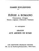 Cover of: Élégie à Romano