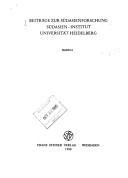 Cover of: Die Erörterung der Wirksamkeit by Bhartr̥hari.