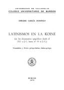 Latinismo en la Koiné by Enrique García Domingo