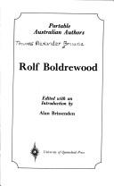 Cover of: Rolf Boldrewood by Rolf Boldrewood
