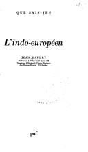 Cover of: L' indo-européen by Jean Haudry