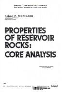 Cover of: Properties of reservoir rocks: core analysis