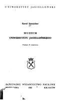 Cover of: Muzeum Uniwersytetu Jagiellońskiego