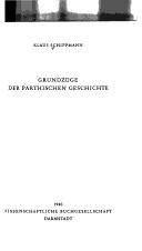 Cover of: Grundzüge der parthischen Geschichte