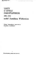 Cover of: Listy Stanisława Witkiewicza i jego korespondentów