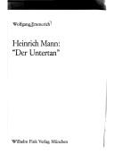 Cover of: Heinrich Mann, "Der Untertan"