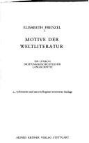 Cover of: Motive der Weltliteratur by Elisabeth Frenzel, Elisabeth Frenzel