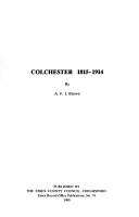 Cover of: Colchester 1815-1914