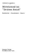 Cover of: Mittelstand im "Dritten Reich": Handwerker, Einzelhändler, Bauern