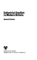 Cover of: Industrial conflict in modern Britain