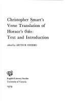 Cover of: Christopher Smart's verse translation of Horace's Odes by Horace