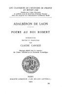 Poème au roi Robert by Adalbéron Bp. of Laon