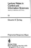 Cover of: Polynomial response maps by Eduardo D. Sontag