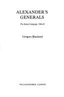 Cover of: Alexander's generals by Gregory Blaxland