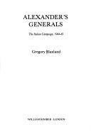 Cover of: Alexander's generals: the Italian campaign, 1944-45