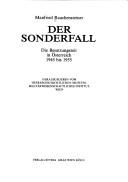 Cover of: Der Sonderfall by Manfried Rauchensteiner