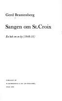 Cover of: Sangen om St. Croix: en bog om en by (1948-55)