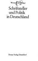 Cover of: Schriftsteller und Politik in Deutschland