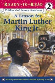 Cover of: A lesson for Martin Luther King, Jr.