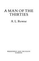 Cover of: A man of the thirties