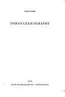 Cover of: Indian lexicography