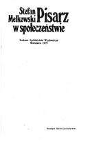 Cover of: Pisarz w społeczeństwie